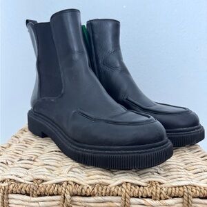 Franco Sarto Black Leather Boots